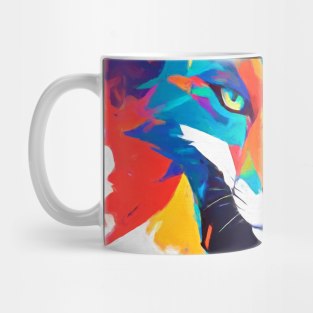 Abstract Fox Mug